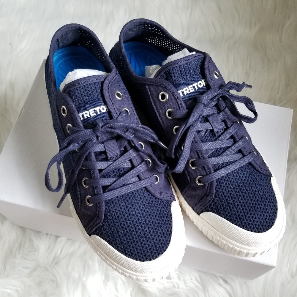 NWT J.Crew Womens Tretorn Sneakers Navy 8M